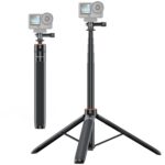 Trípode para selfies con cámara de acción PULUZ de 1,3 m, soporte para transmisión en vivo de vlogs, 1.4m Action Camera Tripod