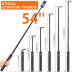 Trípode para selfies con cámara de acción PULUZ de 1,3 m, soporte para transmisión en vivo de vlogs, 1.4m Action Camera Tripod - Imagen 3