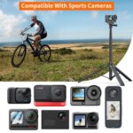 Trípode para selfies con cámara de acción PULUZ de 1,3 m, soporte para transmisión en vivo de vlogs, 1.4m Action Camera Tripod - Imagen 7