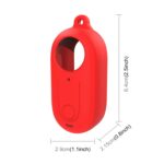 Funda de silicona para cámara Insta360 GO 3 PULUZ con tapa de lente, Silicone Case with Lens Cover (Red) - Imagen 2