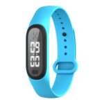Pulsera repelente de mosquitos electrónica ultrasónica para exteriores Q2, compatible con modo de tres engranajes y pantalla de tiempo, Q2 (Blue)