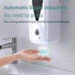 Dispensador automático de esterilización por goteo con sensor infrarrojo sin contacto montado en la pared de 1200 ml - Imagen 5