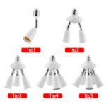 E27 a E27 Divisor Ajustable LED Portalámparas Adaptador Convertidor Socket Portalámparas, 1 In 1 - Imagen 2