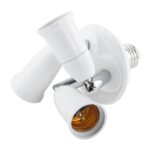E27 a E27 Divisor Ajustable LED Portalámparas Adaptador Convertidor Socket Portalámparas, 1 In 1 - Imagen 4