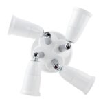 E27 a E27 Divisor Ajustable LED Portalámparas Adaptador Convertidor Socket Portalámparas, 1 In 1 - Imagen 5