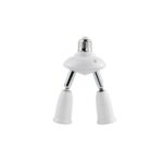 E27 a E27 Divisor Ajustable LED Portalámparas Adaptador Convertidor Socket Portalámparas, 2 In 1