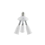E27 a E27 Divisor Ajustable LED Portalámparas Adaptador Convertidor Socket Portalámparas, 3 In 1