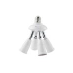 E27 a E27 Divisor Ajustable LED Portalámparas Adaptador Convertidor Socket Portalámparas, 4 In 1
