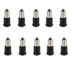 10 PCS E12 a E14 Socket Changer Adaptador de lámpara de luz LED, Black - Imagen 2