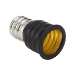10 PCS E12 a E14 Socket Changer Adaptador de lámpara de luz LED, Black - Imagen 4