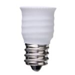 10 PCS E12 a E14 Socket Changer Adaptador de lámpara de luz LED, White