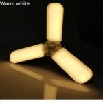 45W E27 Bombilla LED SMD2835 228leds Super brillante Ventilador plegable Ángulo ajustable Lámpara de techo Luces de ahorro de energía para el hogar