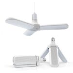 45W E27 Bombilla LED SMD2835 228leds Super brillante Ventilador plegable Ángulo ajustable Lámpara de techo Luces de ahorro de energía para el hogar - Imagen 7