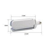 45W E27 Bombilla LED SMD2835 228leds Super brillante Ventilador plegable Ángulo ajustable Lámpara de techo Luces de ahorro de energía para el hogar - Imagen 9