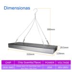 25W 75LEDs Full Spectrum Plant Lighting Fitolampy para plantas Flores Cultivo de plántulas Lámparas LED Grow Light AC85-265V, US - Imagen 6