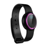 Repelente de mosquitos ultrasónico, pulsera electrónica repelente de mosquitos, reloj portátil para exteriores, repelente de mosquitos, Black Purple