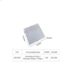 45W 144LEDs Full Spectrum Plant Lighting Fitolampy para plantas Flores Cultivo de plántulas Lámparas LED Grow Light AC85-265V, EU - Imagen 5