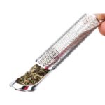 Colador de té de acero inoxidable LScook Infusor de té con un diseño increíble y un soporte agradable al tacto. Incluye cuchara infusora y filtro. - Imagen 3