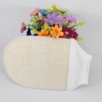 Exfoliante de baño de guantes de lufa natural - Imagen 4