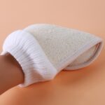 Exfoliante de baño de guantes de lufa natural - Imagen 7