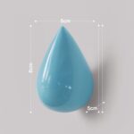 Ganchos de pared creativos con gotas de agua, decoración del hogar, Mural de resina, gancho para abrigo 3D, ganchos individuales, colgador de pared, Small Size - Imagen 3