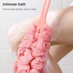 Cepillo de baño de mango largo antideslizante grueso, frotador de baño - Imagen 7