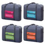 Bolso de gran capacidad a la moda, bolso plegable de nailon para mujer, bolsos de viaje para equipaje Unisex - Imagen 2