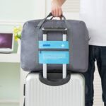Bolso de gran capacidad a la moda, bolso plegable de nailon para mujer, bolsos de viaje para equipaje Unisex - Imagen 6