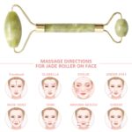 Rodillo de masaje facial de doble jade - Imagen 3