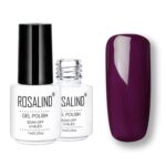 ROSALIND Juego de esmaltes en gel UV Semi permanente Primer capa superior Poly Gel Barniz Nail Art Manicura Gel, Capacidad: 7 ml, 2556
