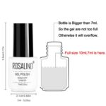 ROSALIND Juego de esmaltes en gel UV Semi permanente Primer capa superior Poly Gel Barniz Nail Art Manicura Gel, Capacidad: 7 ml, 2559 - Imagen 3