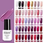 ROSALIND Juego de esmaltes en gel UV Semi permanente Primer capa superior Poly Gel Barniz Nail Art Manicura Gel, Capacidad: 7 ml, 2559 - Imagen 7