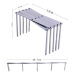 Estante de almacenamiento retráctil para cocina, estante de vapor multifuncional plegable, estante para utensilios de cocina de acero inoxidable - Imagen 7