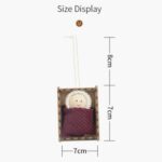 9 Uds. Suministros para celebraciones navideñas caja de madera colgante de muñeca pequeña regalo para niños colgante de muñeca pequeña colgante de árbol - Imagen 3