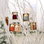 9 Uds. Suministros para celebraciones navideñas caja de madera colgante de muñeca pequeña regalo para niños colgante de muñeca pequeña colgante de árbol - Imagen 4