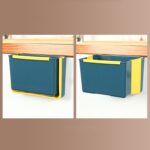 Bote de basura plegable montado en la pared para clasificación de cocina portátil, Wall-Mounted (Gray) - Imagen 3
