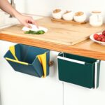 Bote de basura plegable montado en la pared para clasificación de cocina portátil, Wall-Mounted (Gray) - Imagen 6