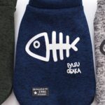 Otoño Invierno Ropa para mascotas Chaleco para mascotas Sudadera con capucha de espina de pescado para cachorros, S - Imagen 6