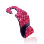 Ganchos para asiento trasero de coche, 3 uds., asientos de coche, ganchos multifunción con tachuelas de diamantes, Pink Diamond
