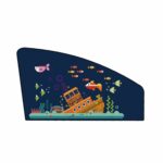 2 uds parasol para automóvil ventanas de coche protección solar y aislamiento térmico cortinas laterales telescópicas magnéticas, Deep Sea Adventure Driving Position, Deep Sea Adventure Co-driver, Deep Sea Adventure Rear Square...