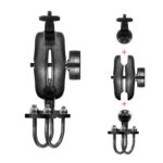 Soporte para cámara con soporte para grabadora de motociclismo, estilo:, KZ05 + KL04 + KD01