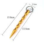 10 PCS Outdoor Anti-Wolf Supplies Equipment Pen Stick con llavero - Imagen 5