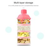 Dispensador portátil de leche en polvo, contenedor de alimentos, caja de alimentación para bebé - Imagen 4