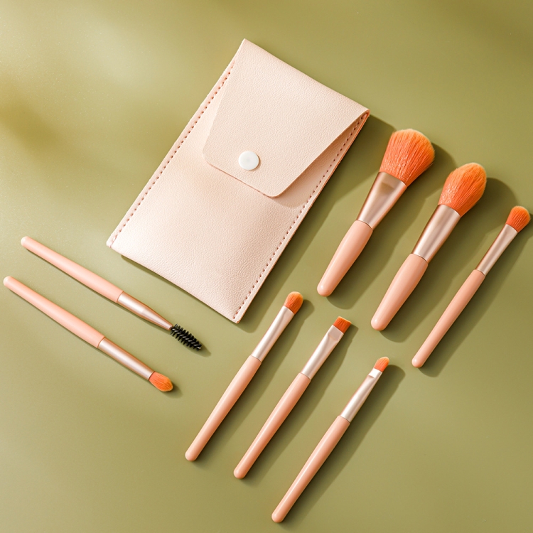 TBD0599743101A.jpg Mini cepillo de maquillaje con mango de madera 8 en 1, cepillo portátil para polvos sueltos - Imagen 1