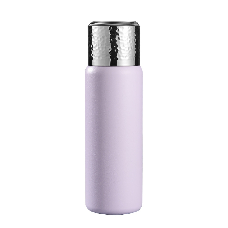 TBD0600692701A.jpg Taza de café termo con tapa martillada de acero inoxidable 316 con filtro de té, 430ml(Purple) - Imagen 1