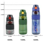 8012 Hervidor deportivo anti-impacto para deportes al aire libre de gran capacidad, Capacidad:, 500ml (Storm Orange) - Imagen 3