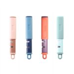 2 PCS 2 en 1 pelador de acero inoxidable afilador de acero de tungsteno, Rosado, Azul, Naranja, Light Green - Imagen 2