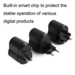 Convertidor de corriente para automóvil con toma de encendedor de cigarrillos para el hogar de 2 PCS, especificaciones del enchufe:, UK Plug - Imagen 2