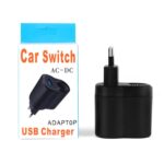 Convertidor de corriente para automóvil con toma de encendedor de cigarrillos para el hogar de 2 PCS, especificaciones del enchufe:, UK Plug - Imagen 5