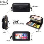 1665 RFID Anti-magnético Antirrobo Pantalla táctil Cross-Body Phone Bag Portatarjetas, Negro, Naranja, Red Wine, Gris, Royal Blue, Rosado - Imagen 3
